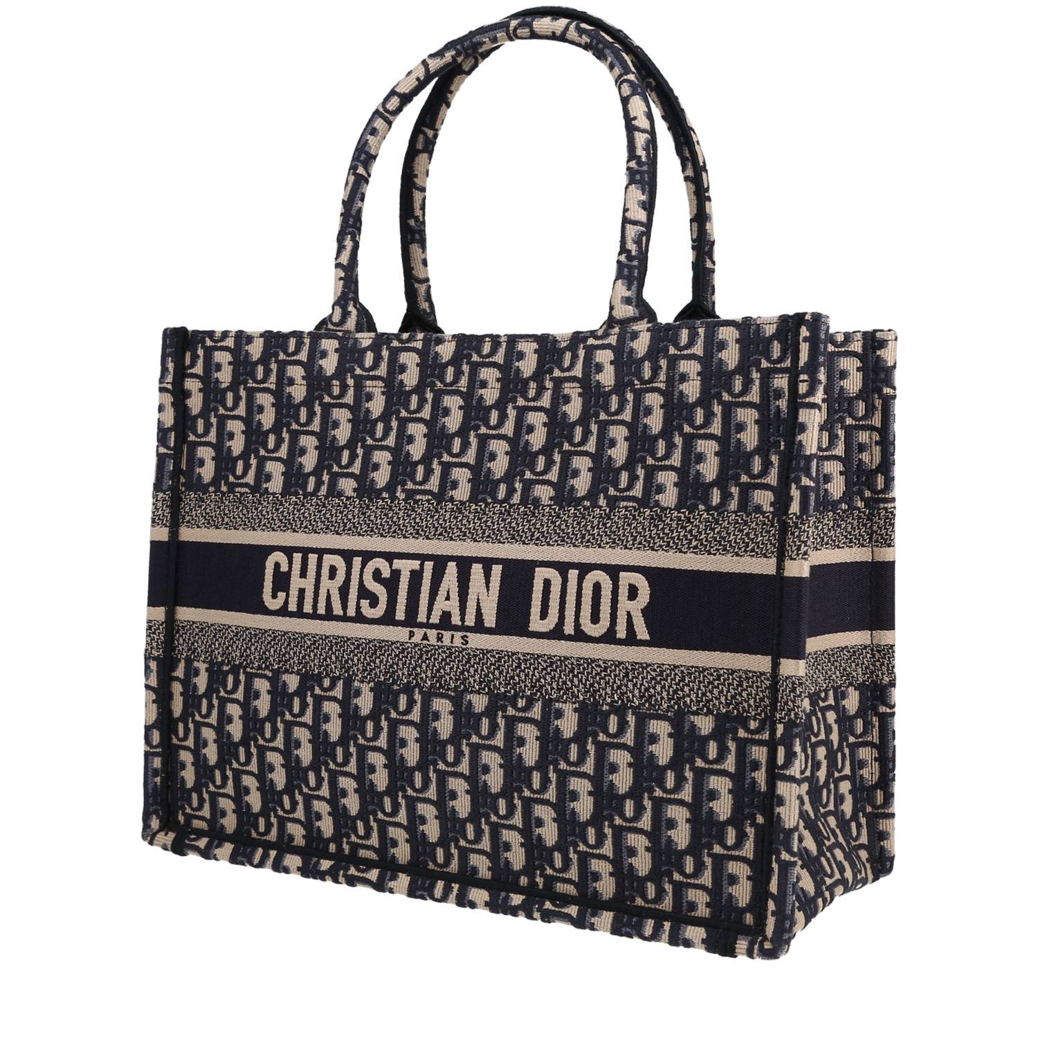 Dior Medium Dior Book Tote - Navy Blue