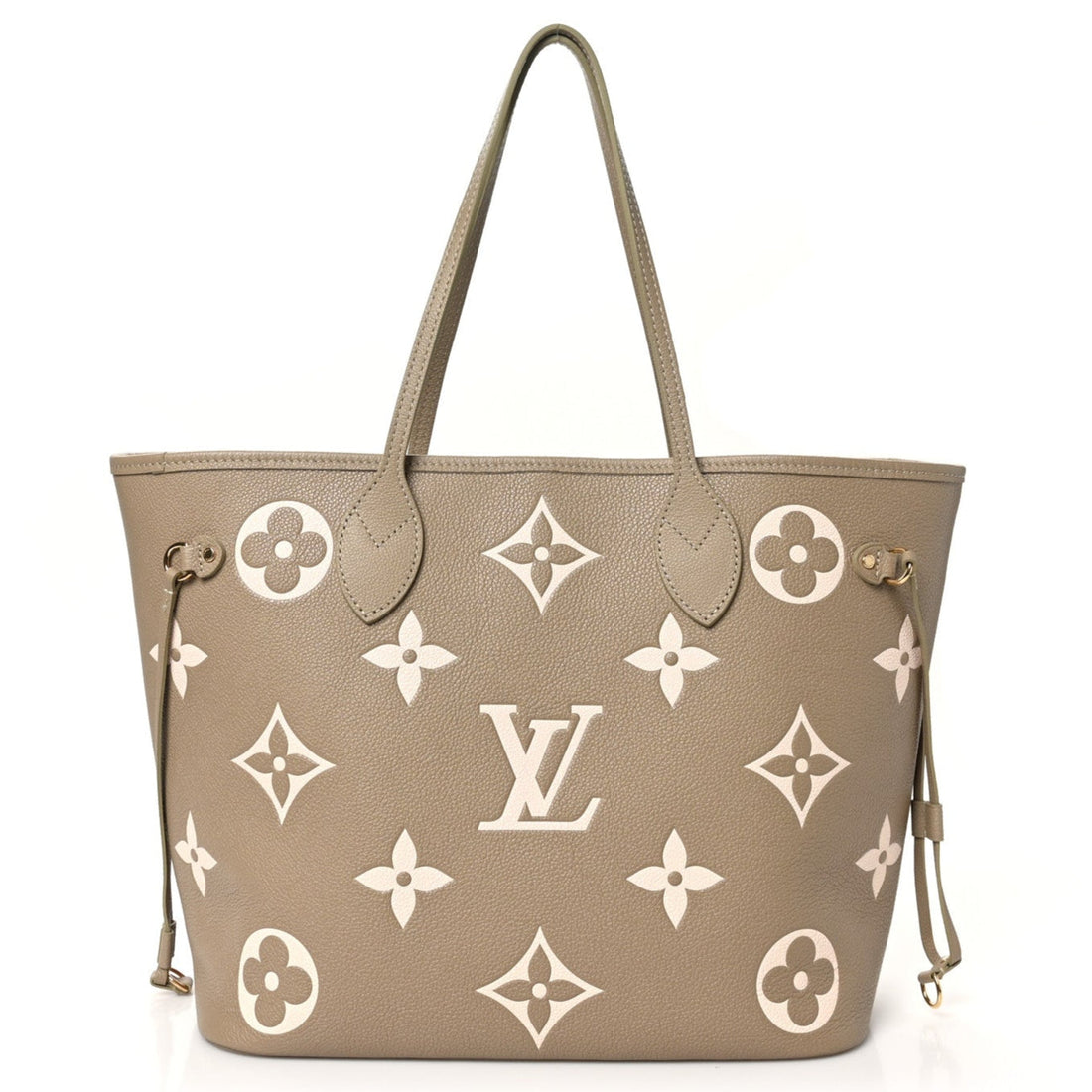 Louis Vuitton Empreinte Monogram Giant Neverfull MM Handbag - Beige Khaki