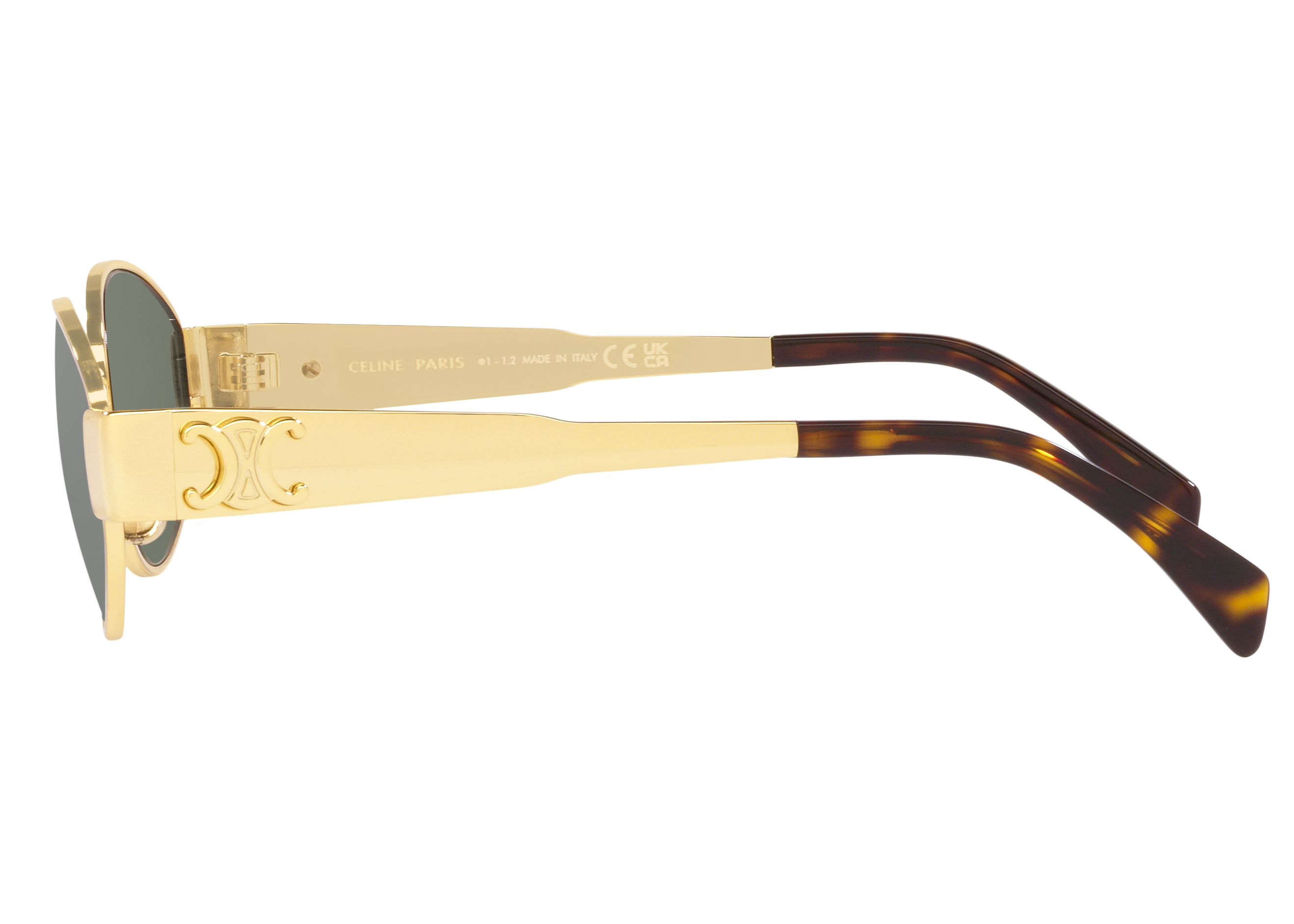 Celine CL40235 30N Triomphe Metal Gold Sunglasses