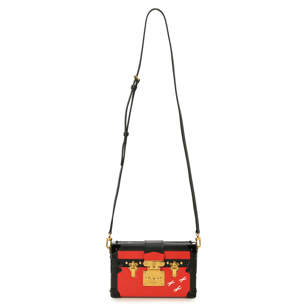 Louis Vuitton Epi Trunk Clutch Crossbody Bag - Red
