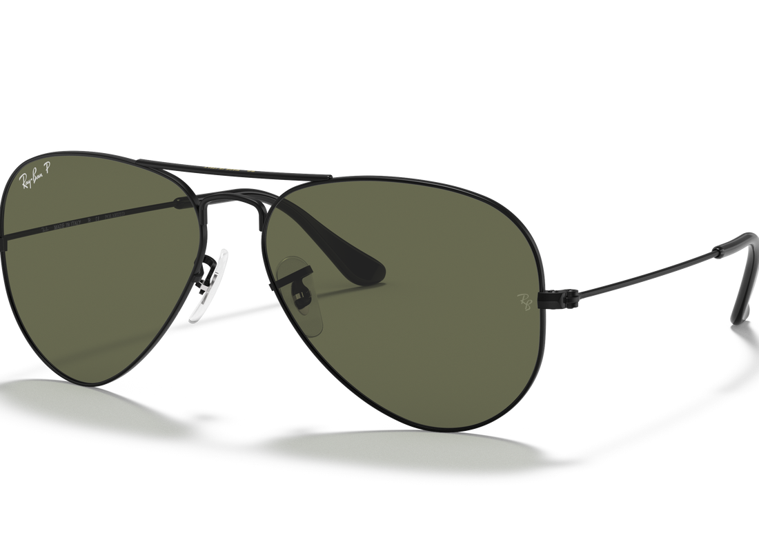 Ray Ban Aviator Classic RB3025 002/58 Black Frame Sunglasses