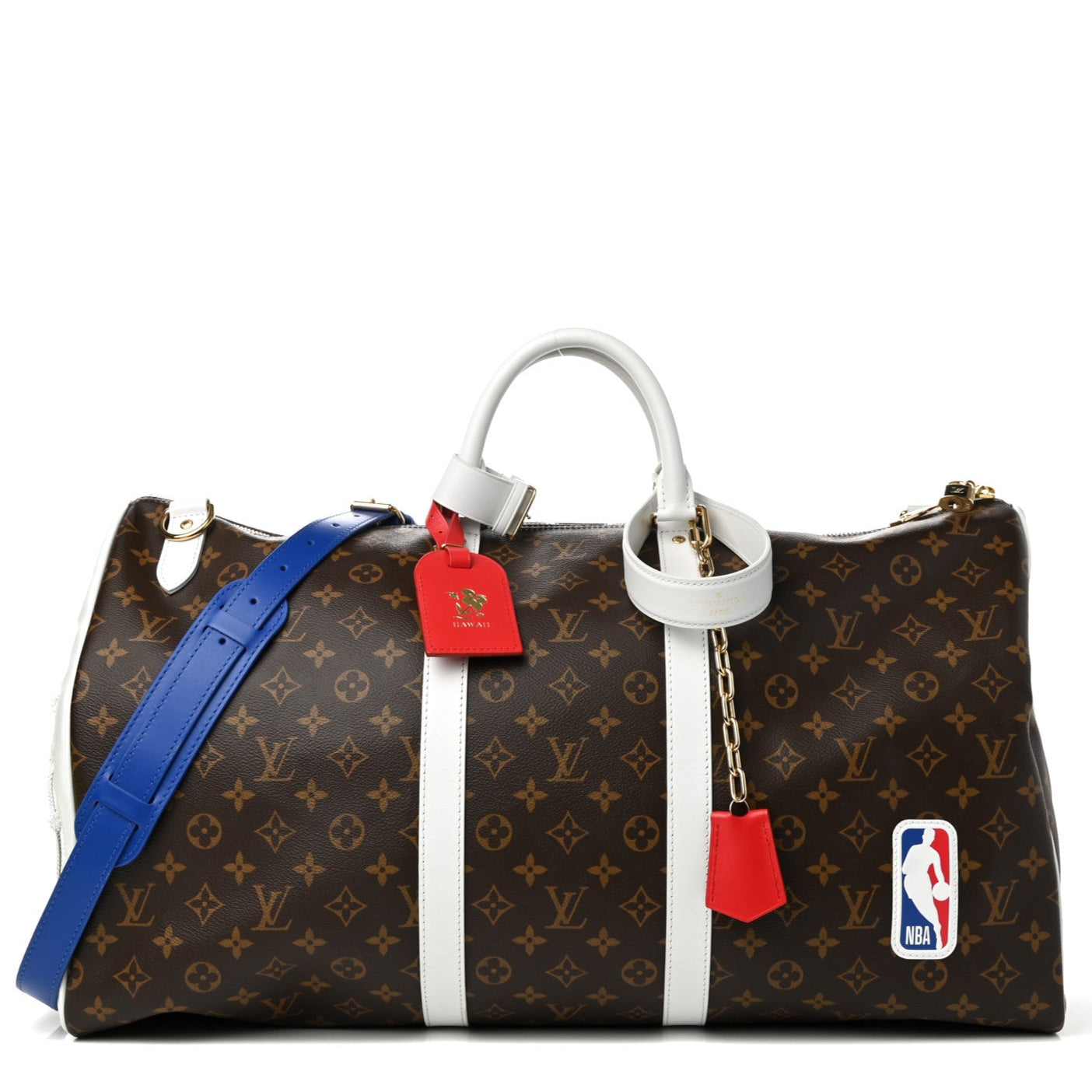 Louis Vuitton x NBA Monogram Keepall Bandoulière 55 Duffle Bag -  Brown