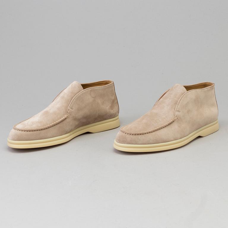 Loro Piana Open Walk Ankle Suede Boots - Sandstone (D044)