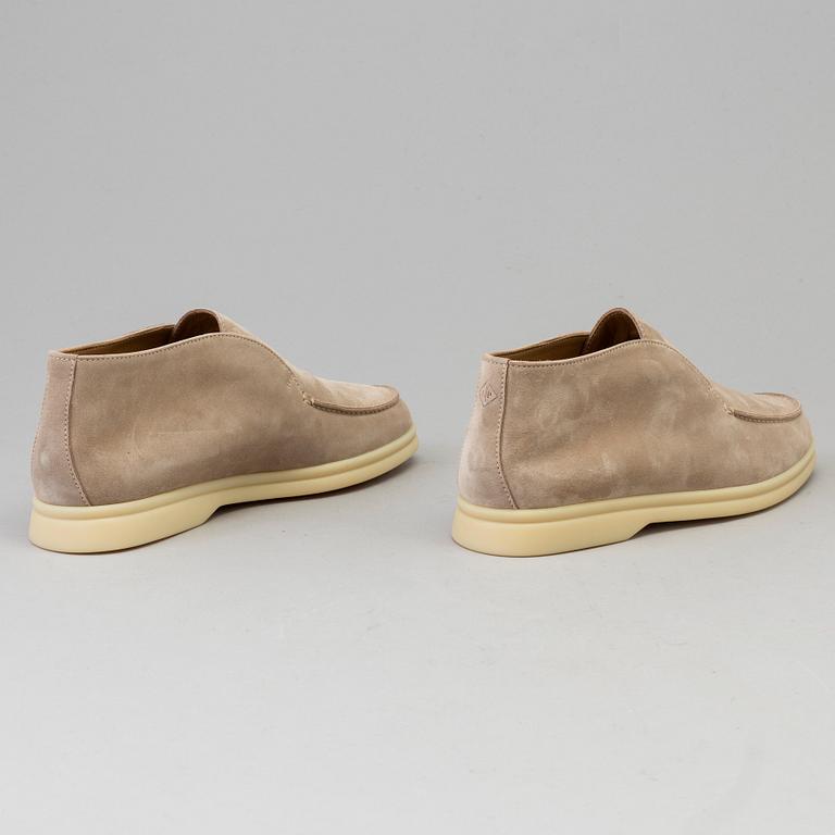 Loro Piana Open Walk Ankle Suede Boots - Sandstone (D044)