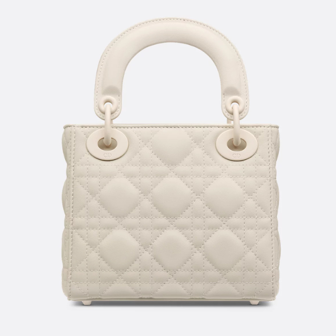 Dior Mini Lady Dior Bag - White