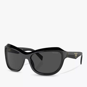 Prada PRA27-S Black Cats Eye Sunglasses