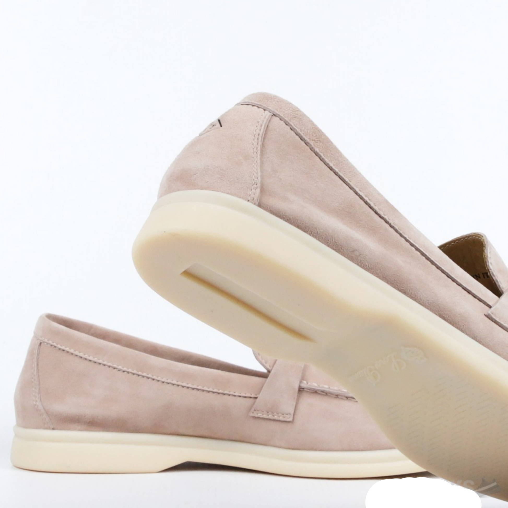 Loro Piana Summer Walk Suede Loafers - Light Camel (030)