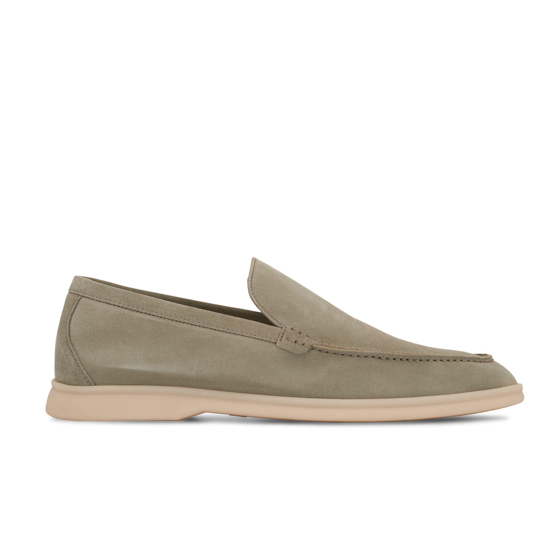 Loro Piana Summer Walk Suede Loafers - Powder Tea