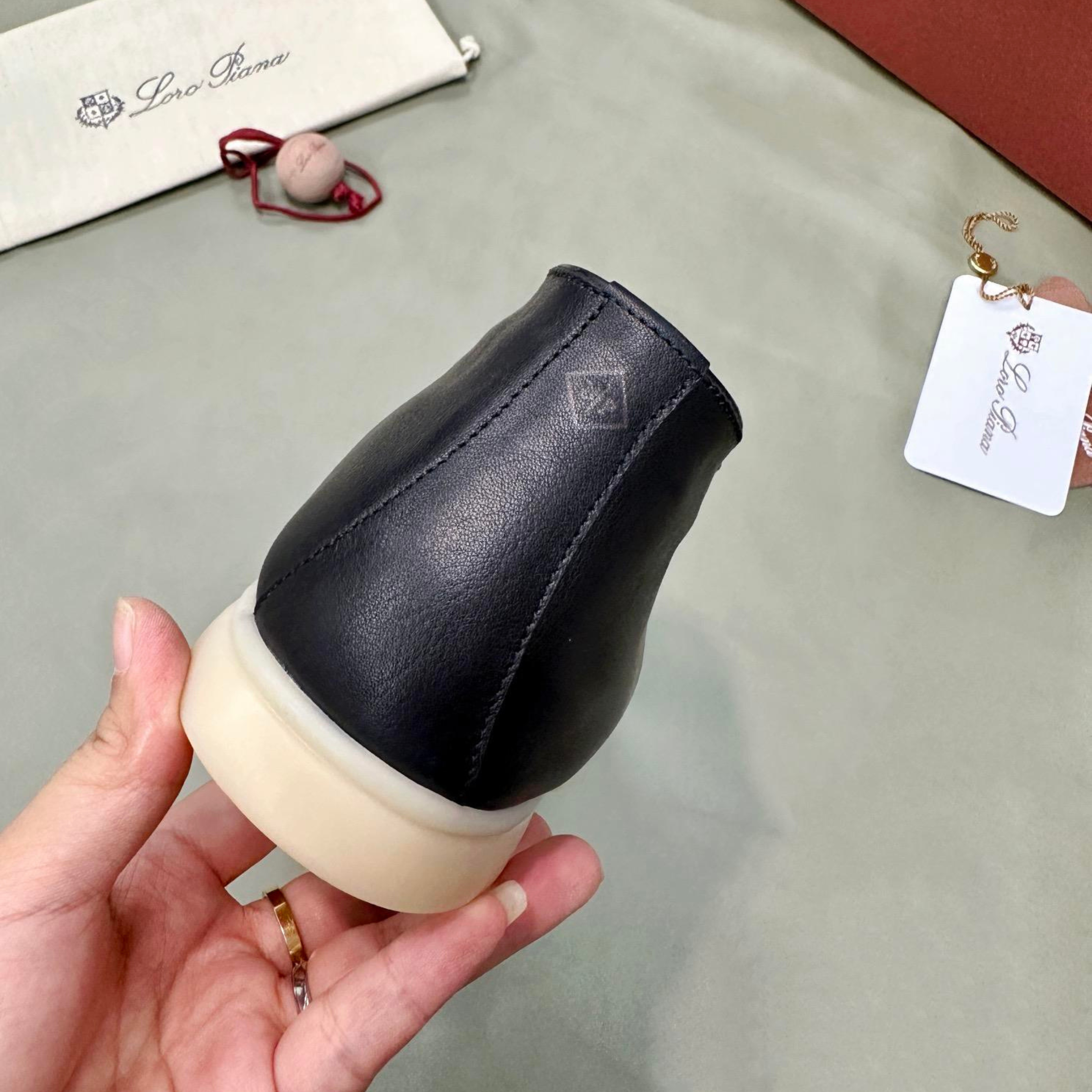 Loro Piana Open Walk Ankle Boots - Navy Blue (W000)