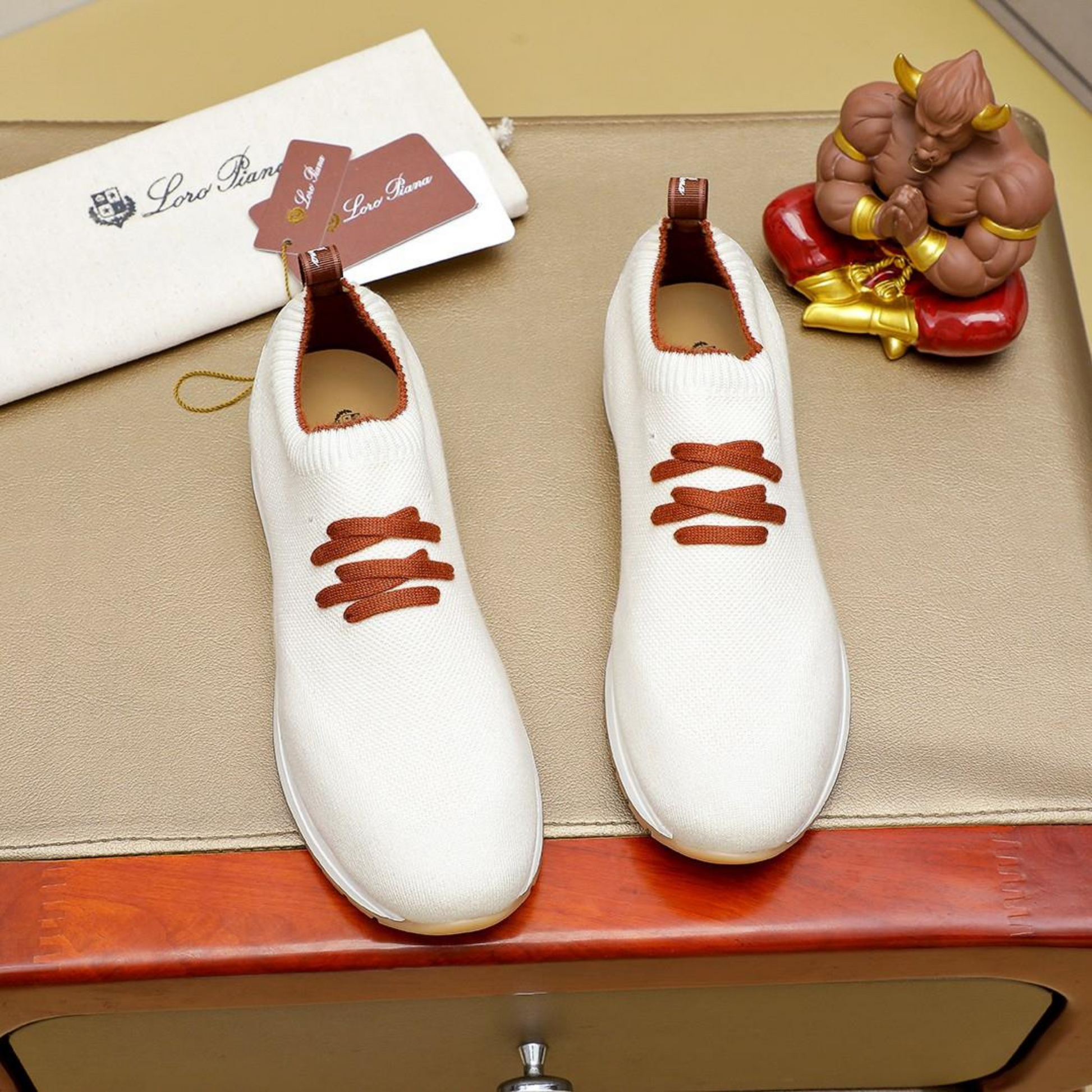 Loro Piana 360 LP Flexy Walk Wish® Wool Sneakers - White (1000)