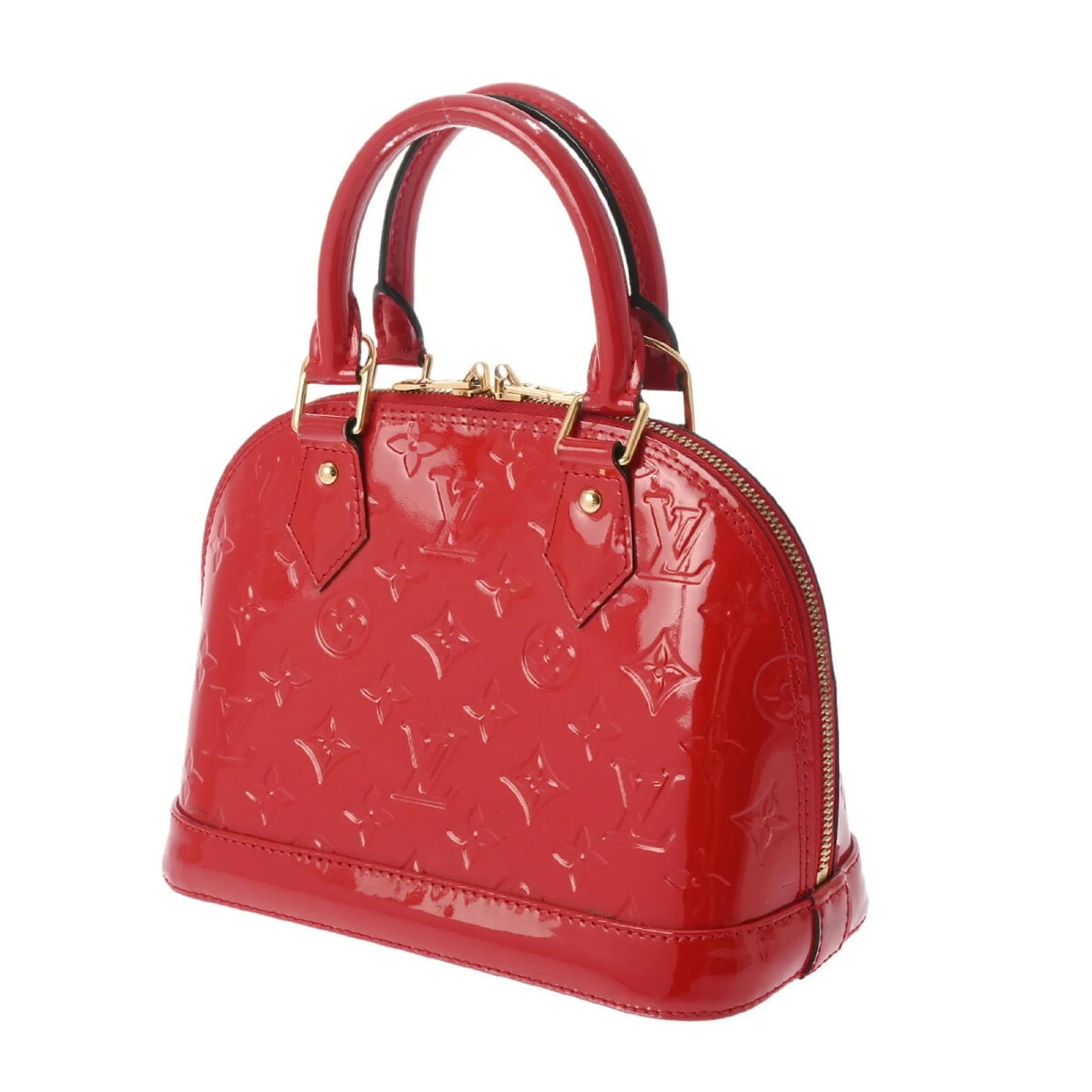 Louis Vuitton Vernis Alma BB Handbag - Red