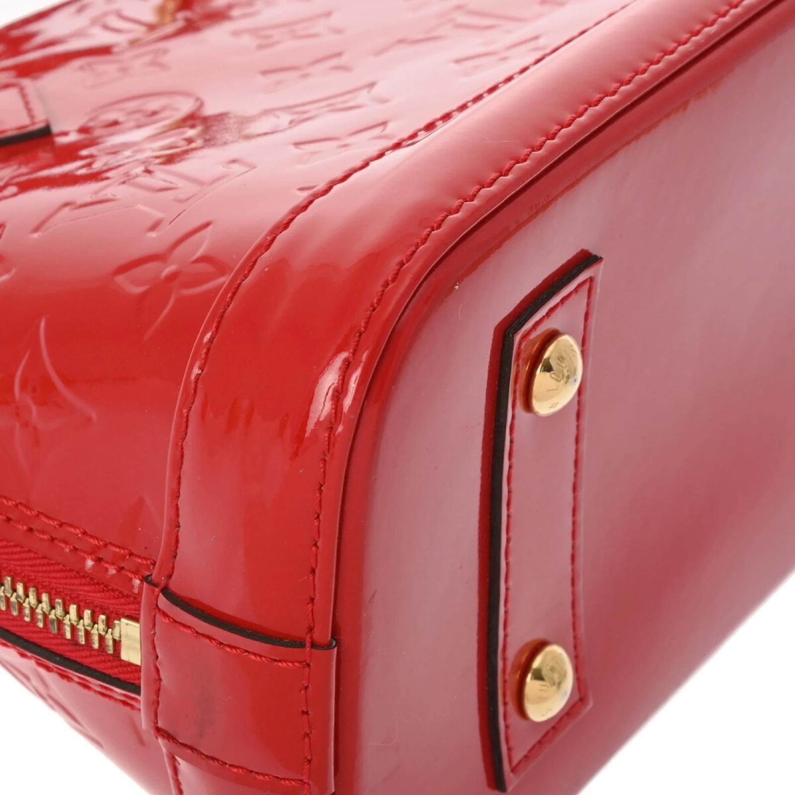 Louis Vuitton Vernis Alma BB Handbag - Red
