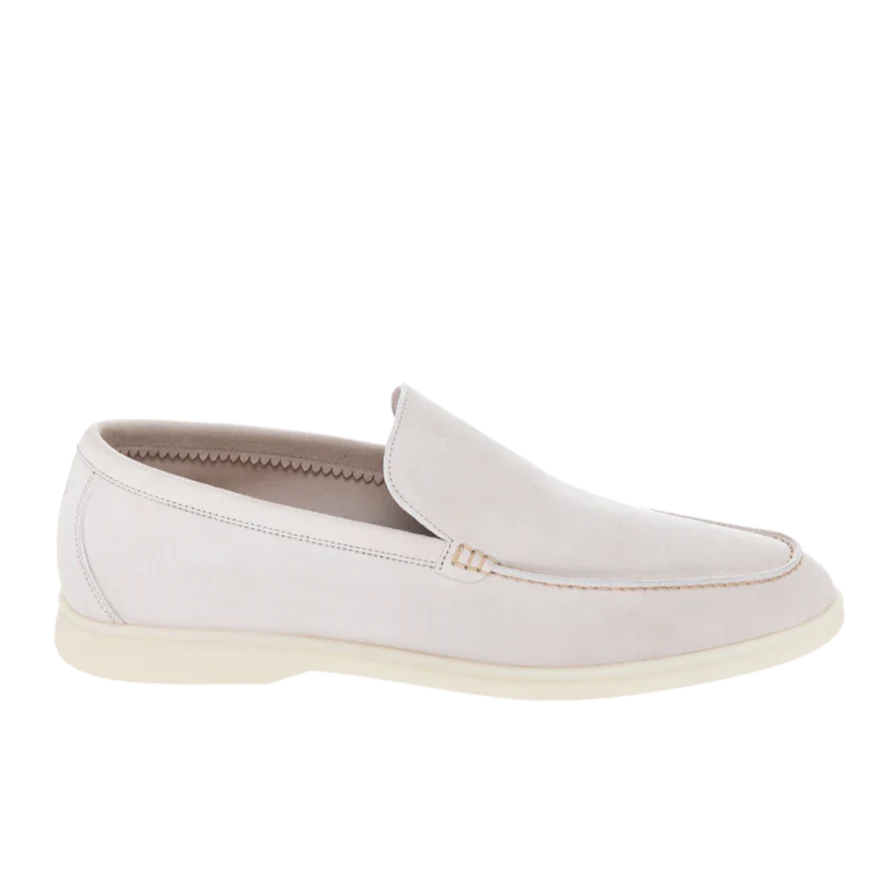 Loro Piana Summer Walk Suede Loafers - Beige