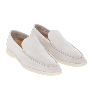 Loro Piana Summer Walk Suede Loafers - Beige