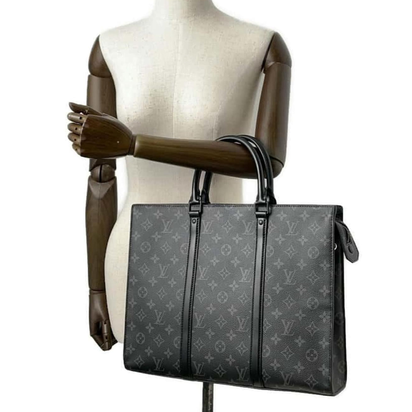 Louis Vuitton Monogram Eclipse Weekend Tote Bag - Black