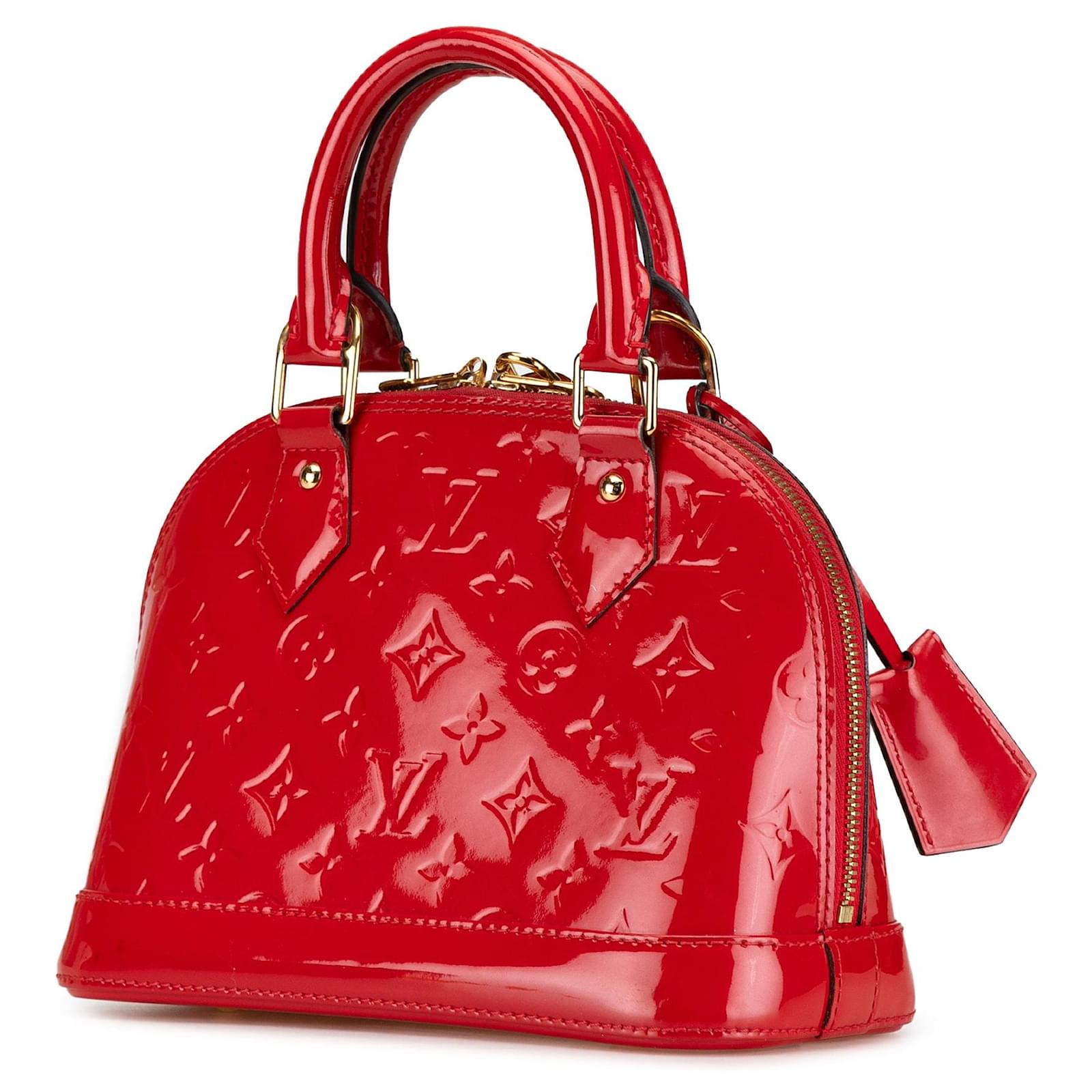 Louis Vuitton Vernis Alma BB Handbag - Red