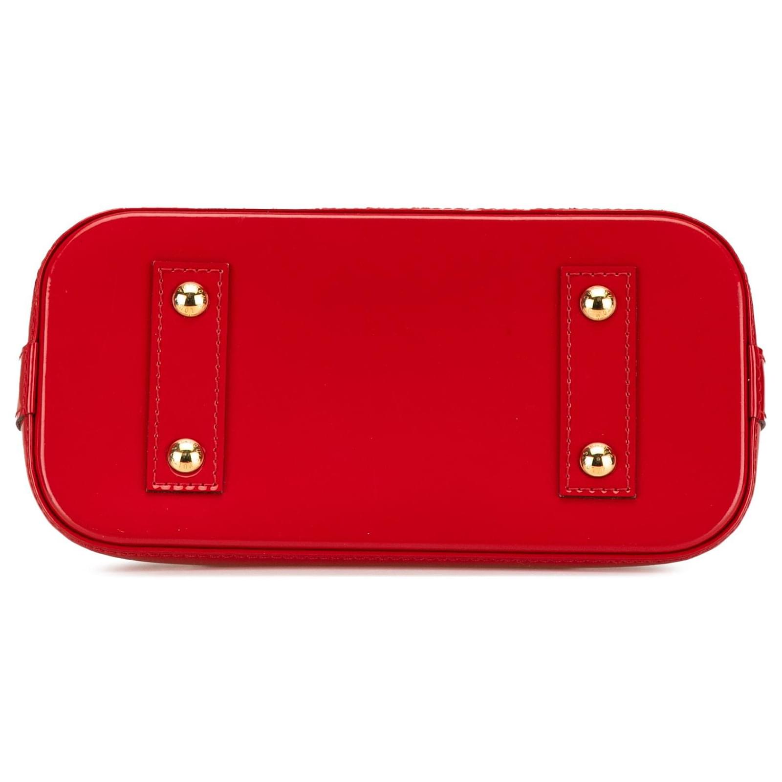 Louis Vuitton Vernis Alma BB Handbag - Red