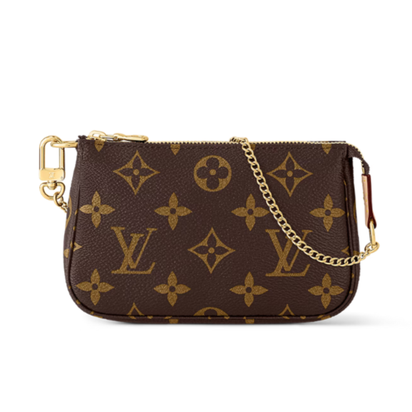 Louis Vuitton Mini Pochette Accessoires Chain Bag - Brown