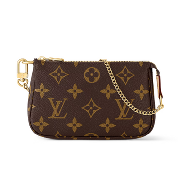 Louis Vuitton Mini Pochette Accessoires Chain Bag - Brown