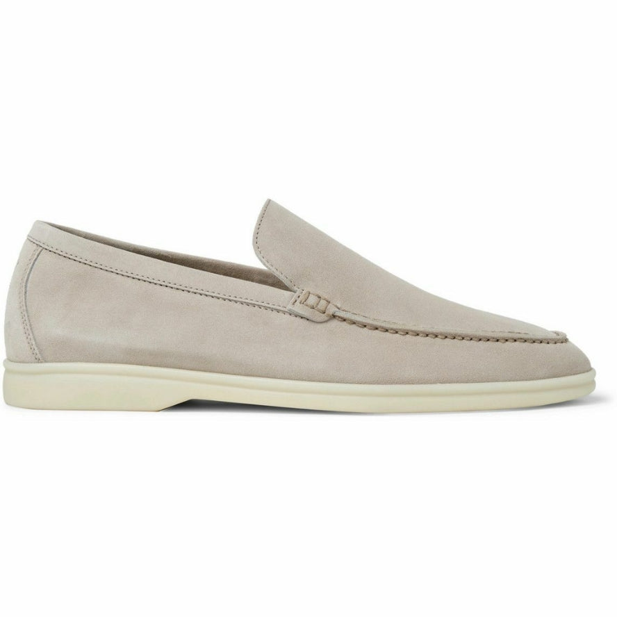 Loro Piana Summer Walk Suede Loafers - Sand
