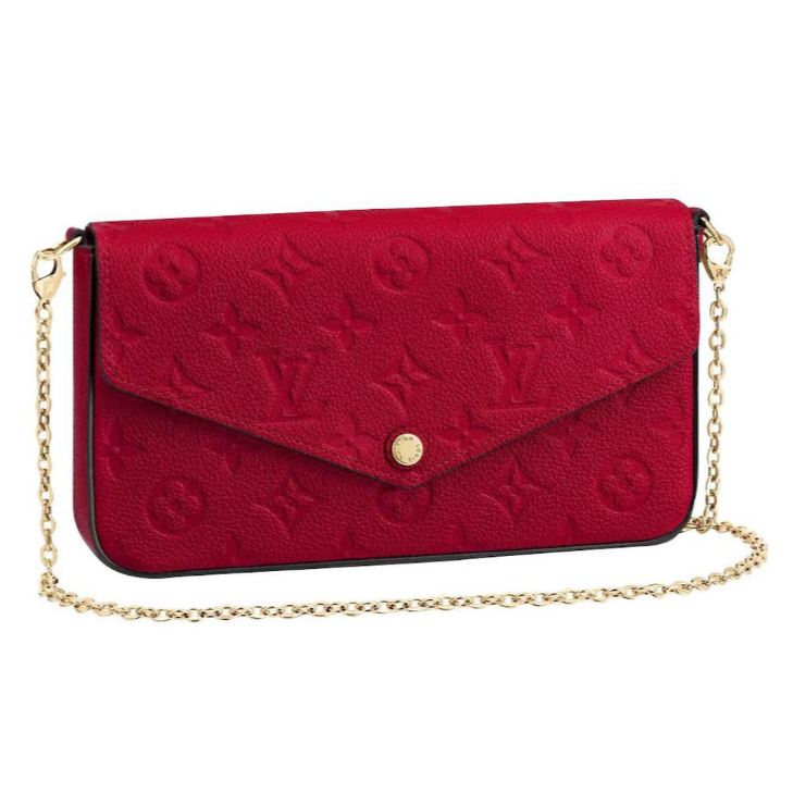 Louis Vuitton Pochette Félicie Wallet Shoulder Bag - Red