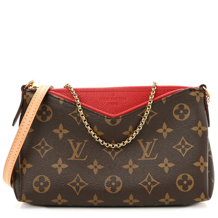 Louis Vuitton Monogram Pallas Clutch - Cherry