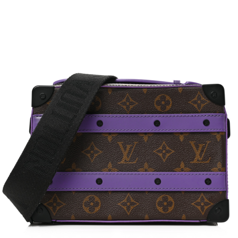 Louis Vuitton Monogram Macassar Handle Soft Trunk - Purple