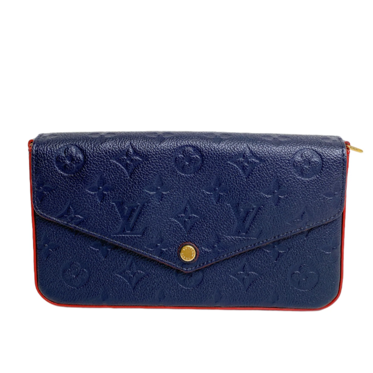 Louis Vuitton Pochette Félicie Wallet Shoulder Bag - Marine Rouge Blue