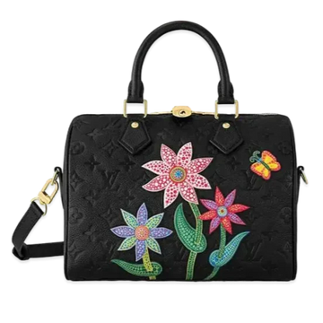 Louis Vuitton x Yayoi Kusama Speedy Bandoulière 25 Handbag - Black