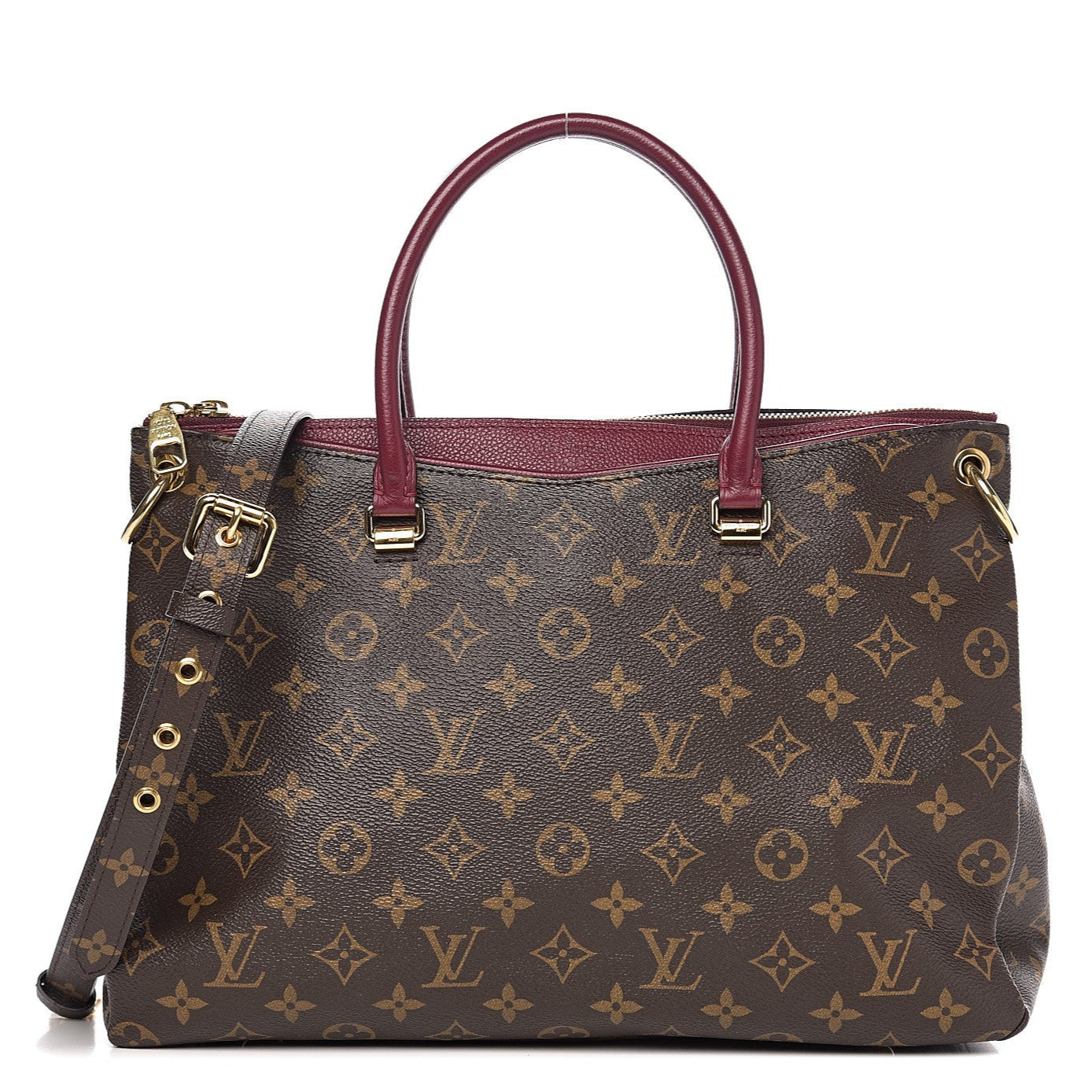 Louis Vuitton Palais Raisin Tote Bag - Brown Red