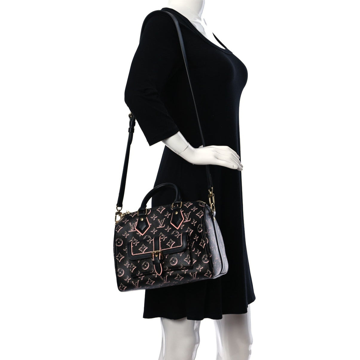 Louis Vuitton Monogram Fall for You Speedy Bandoulière 25 Handbag -  Black