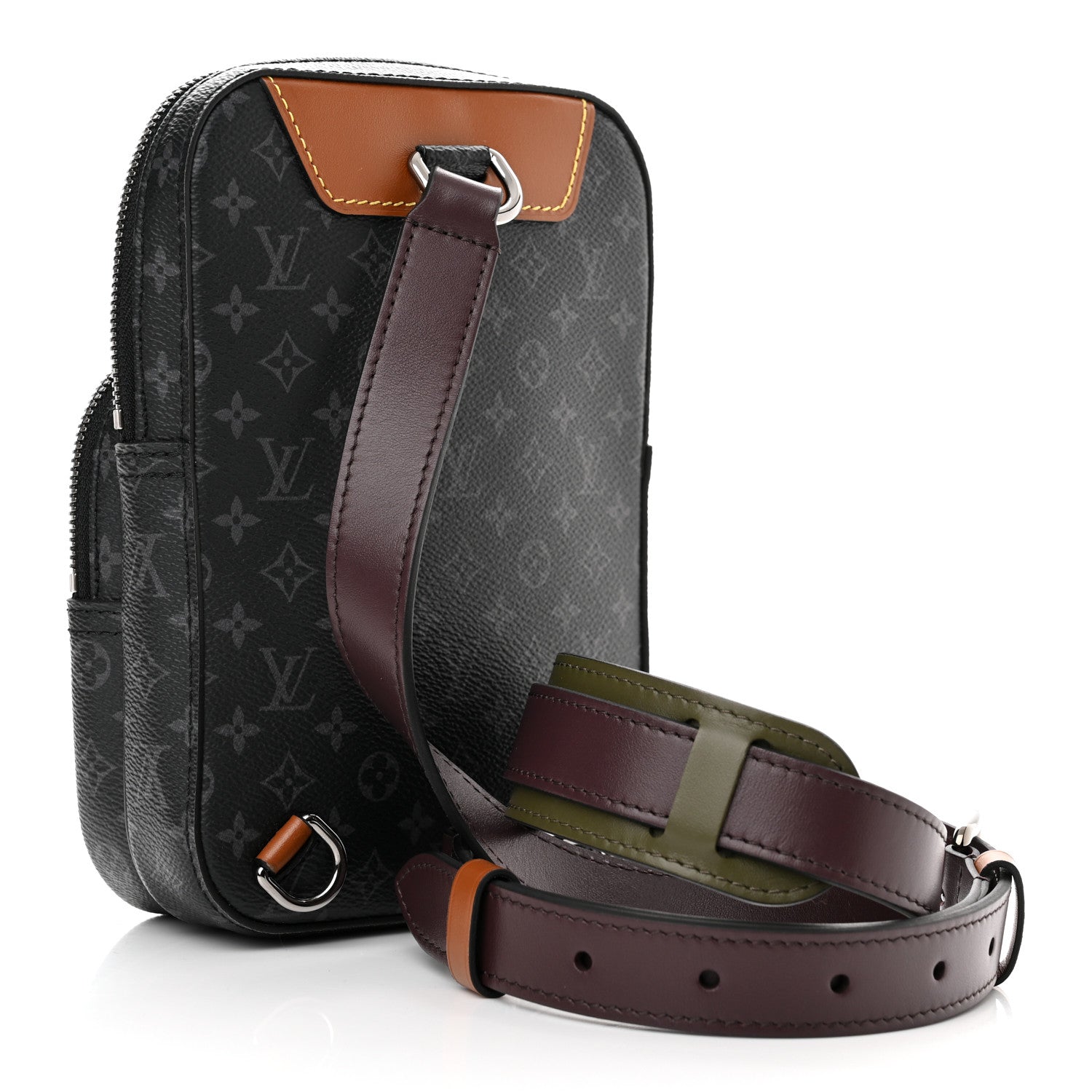 Louis Vuitton Monogram Eclipse Amazone Sling Shoulder Bag - Black