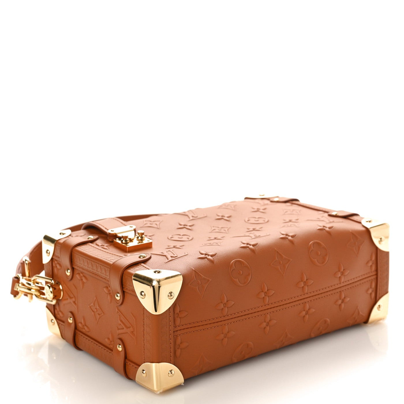 Louis Vuitton Side Trunk MM Clutch - Tan