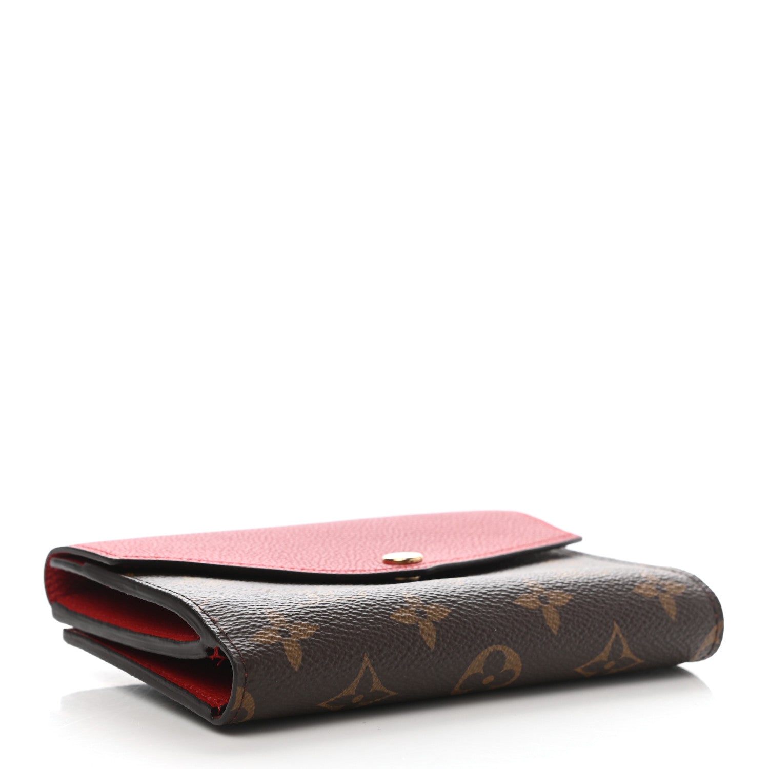 Louis Vuitton Compact Wallet Pallas - Red & Brown