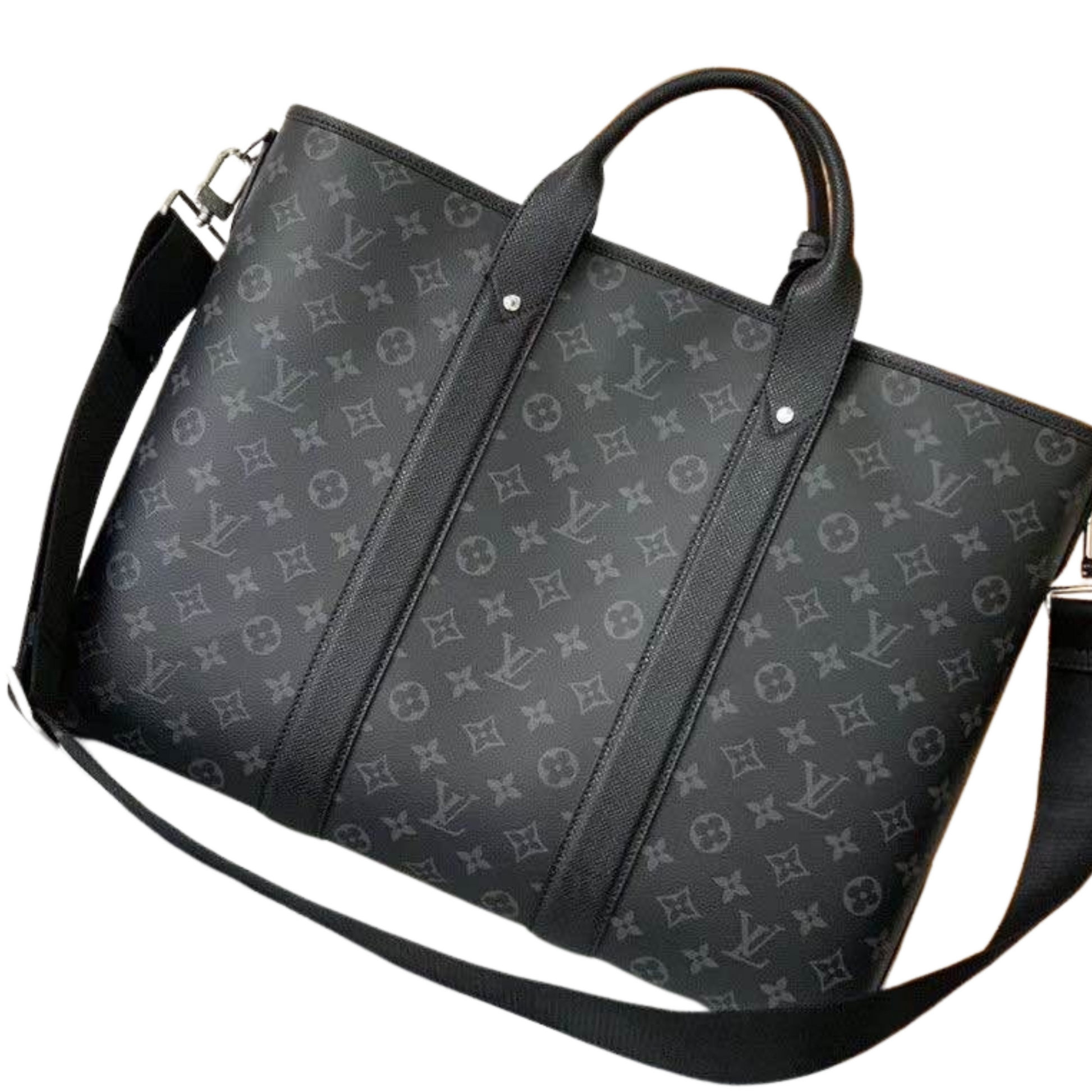 Louis Vuitton Monogram Eclipse Weekend Tote Bag - Black