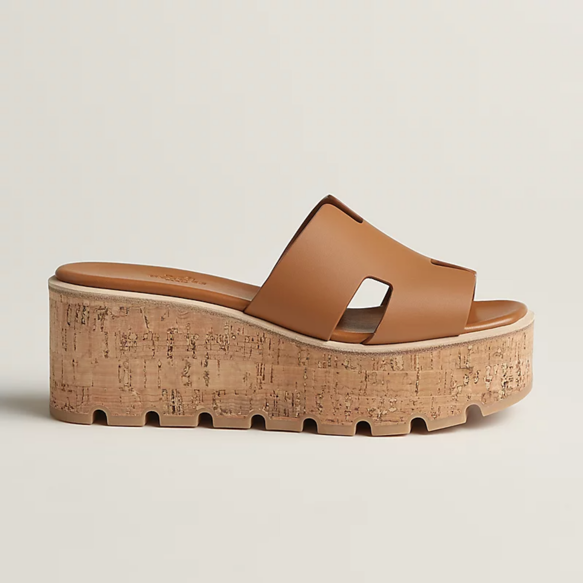 Hermes Eze 30 Oran Sandals - Naturel Brown