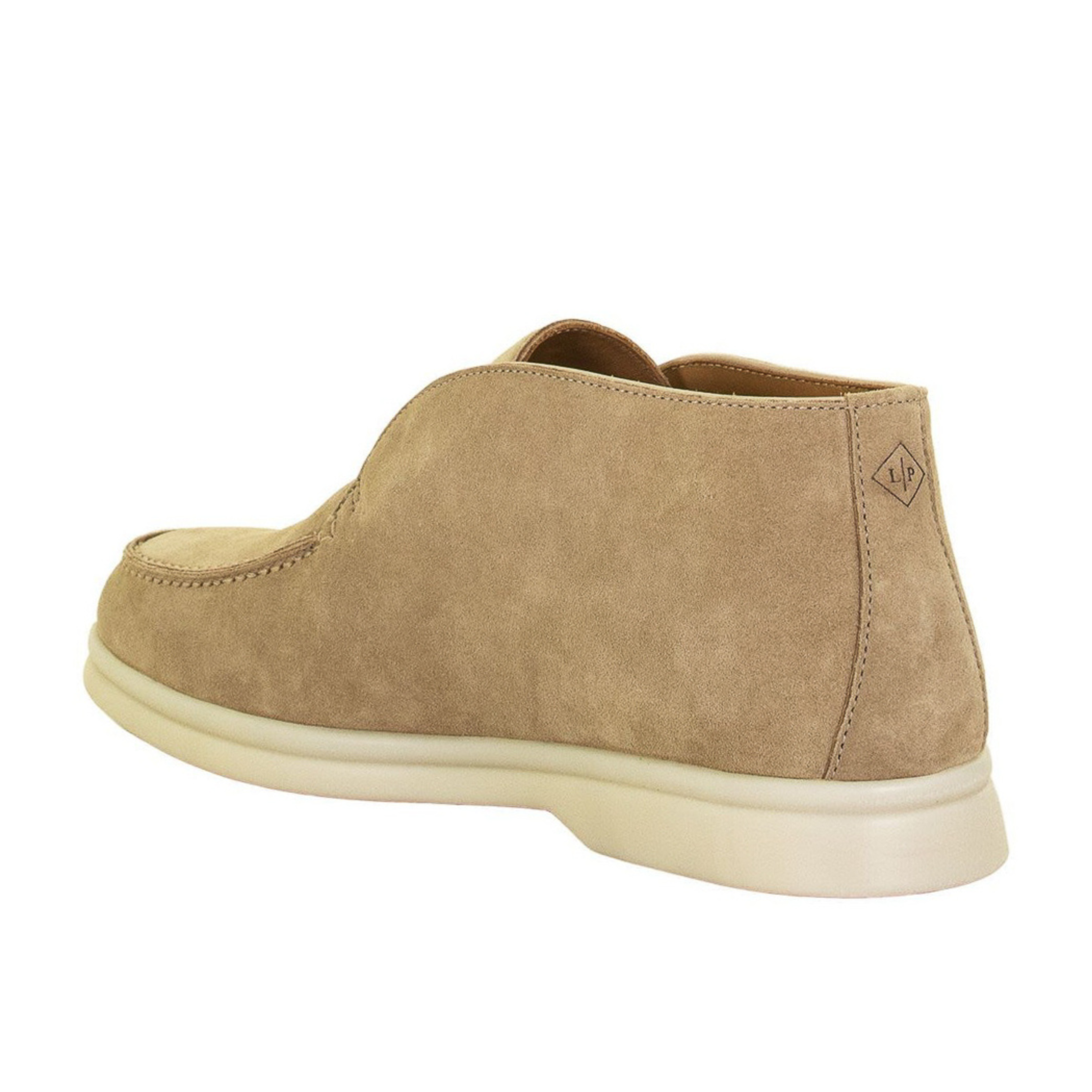Loro Piana Open Walk Suede Ankle Boots - Sandstone