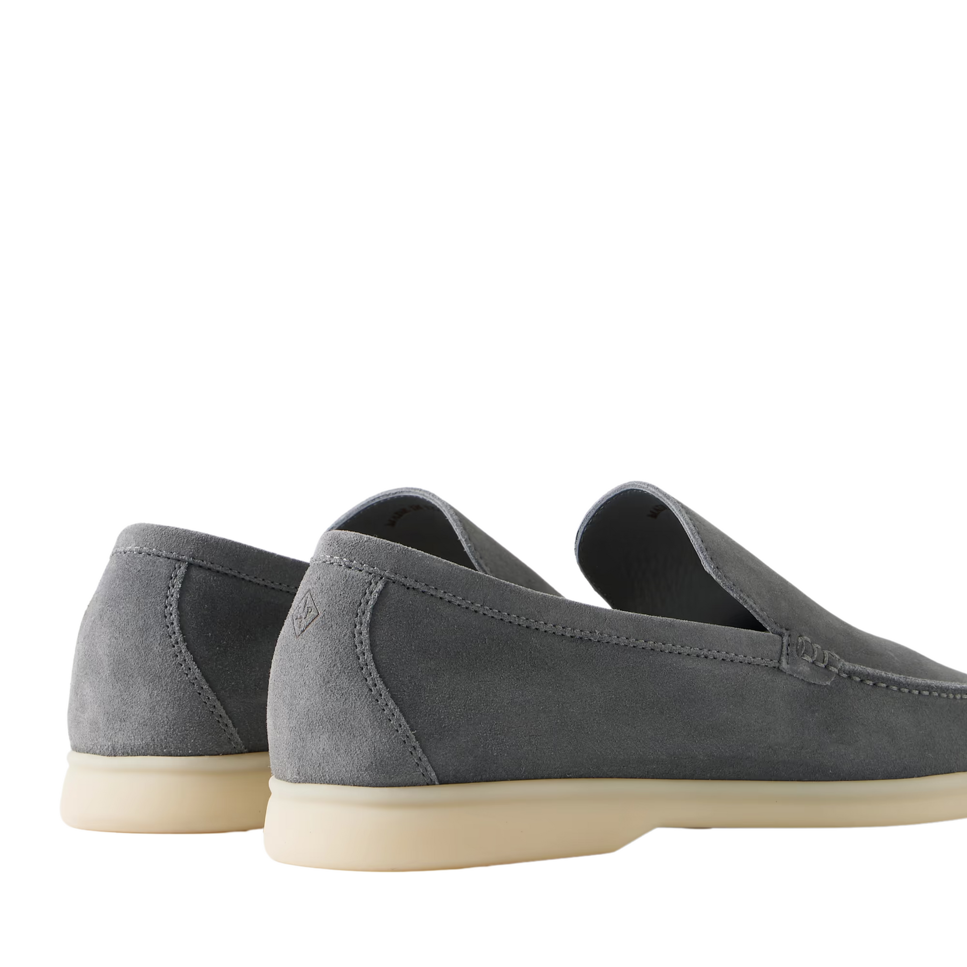 Loro Piana Summer Walk Suede Loafers - Frozen Blue (60JF)