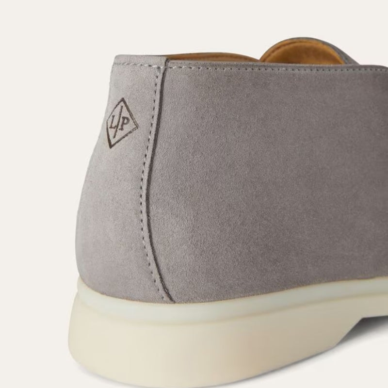 Loro Piana Walk of the Summer Suede Ankle Boots - Flannel Gray (215)