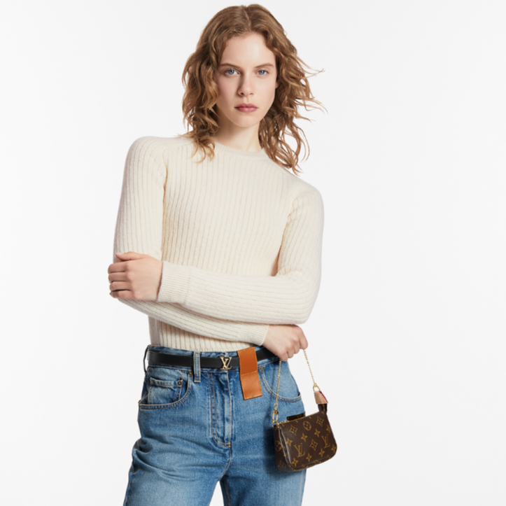 Louis Vuitton Mini Pochette Accessoires Chain Bag - Brown