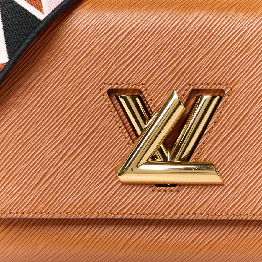 Louis Vuitton Epi Twist Monogram MM Shoulder Bag - Brown