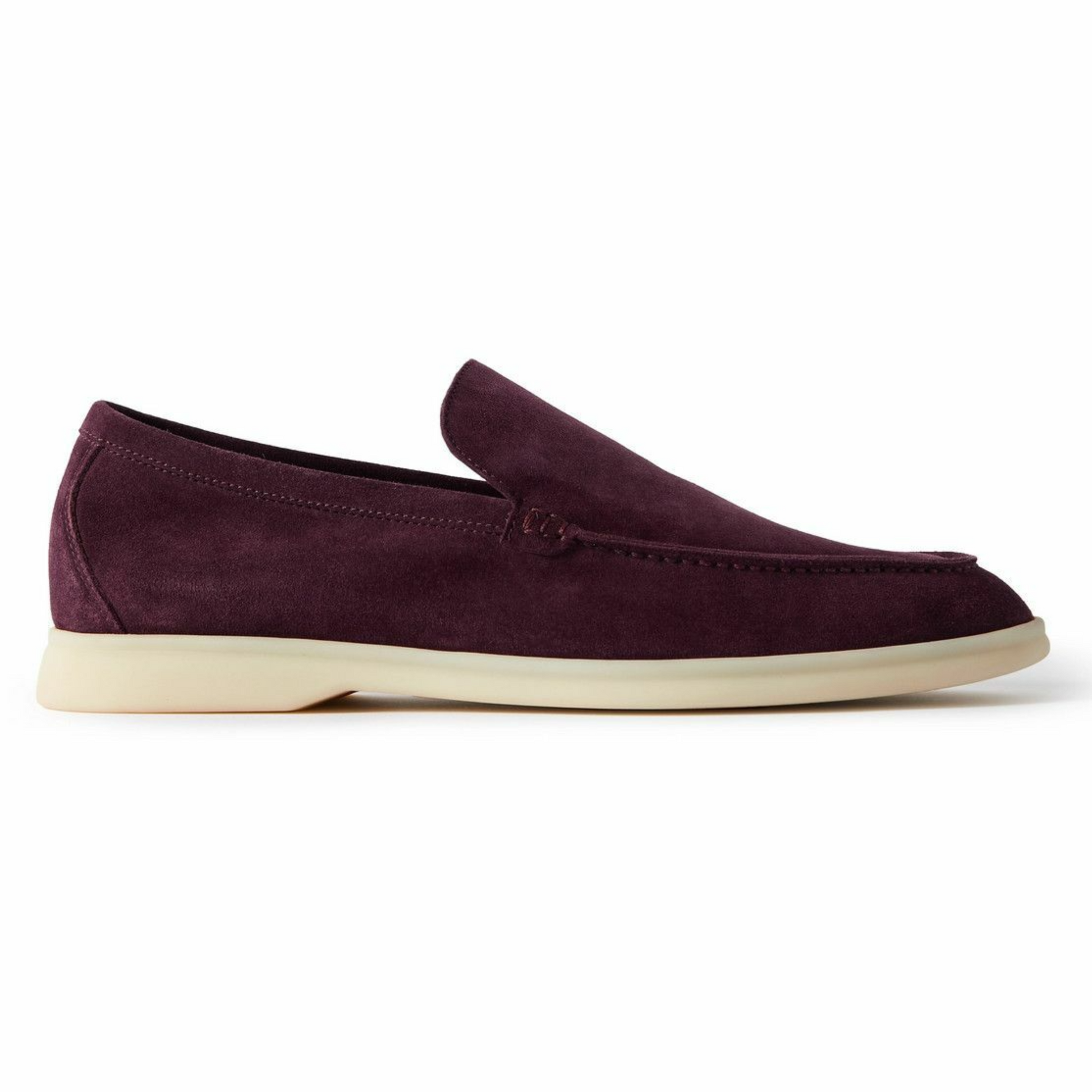 Loro Piana Summer Walk Suede Loafers - Amarone