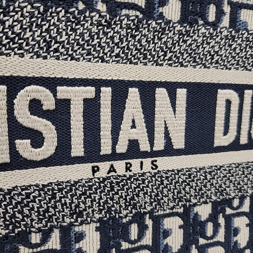 Dior Medium Dior Book Tote - Navy Blue