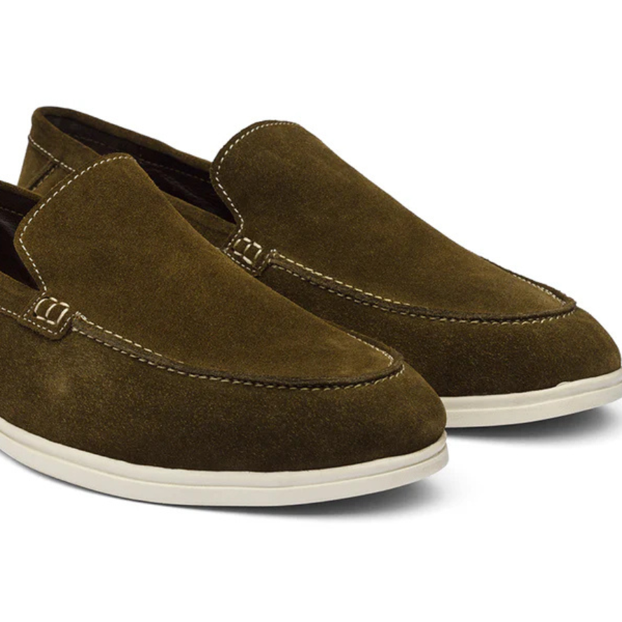 Loro Piana Summer Walk Suede Loafers - Warm Gray (MD84)