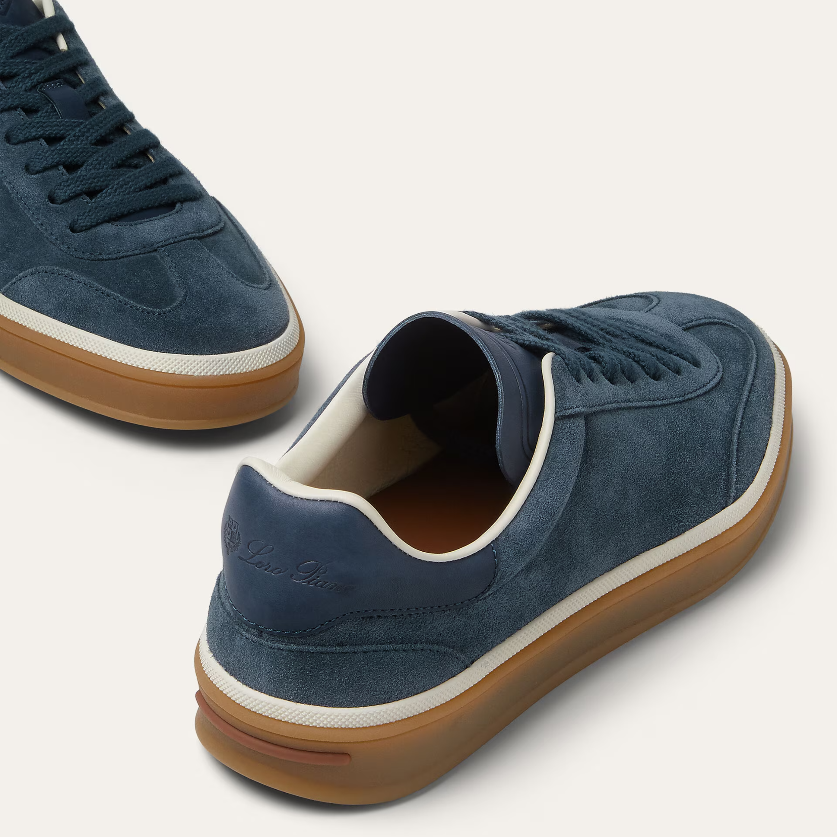 Loro Piana Tennis Walk Suede Calf Split Sneakers - Black Figs (W1CQ)