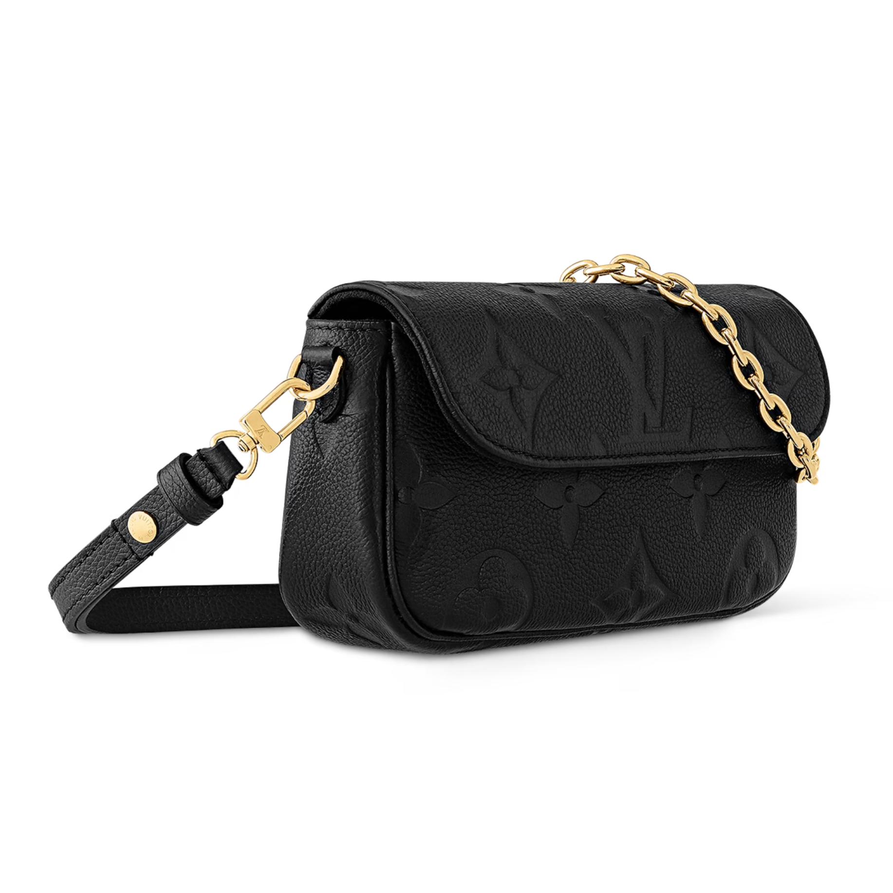 Louis Vuitton Wallet On Chain Ivy Clutch - Black