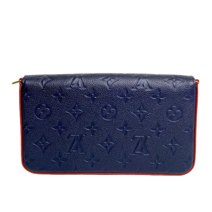 Louis Vuitton Pochette Félicie Wallet Shoulder Bag - Marine Rouge Blue