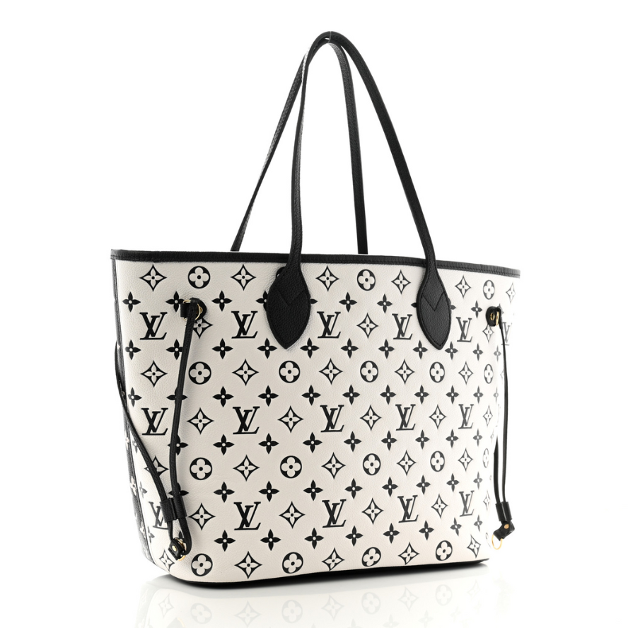 Louis Vuitton Spring In The City Neverfull MM Tote Bag - Black White Pink