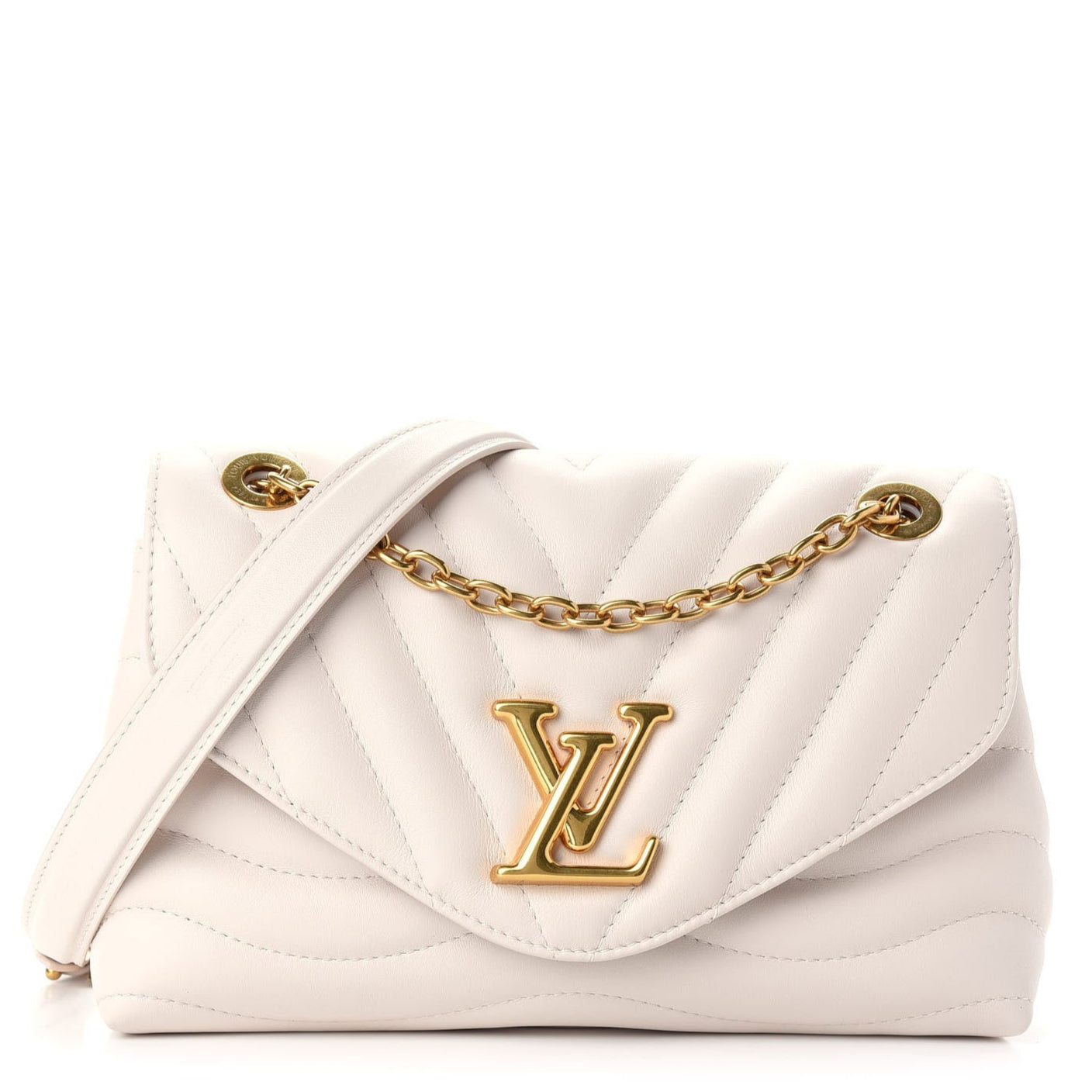 Louis Vuitton New Wave Chain Bag MM - Ivory White