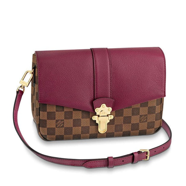 Louis Vuitton Damier Ebene Clapton Crossbody Shoulder Bag - Brown